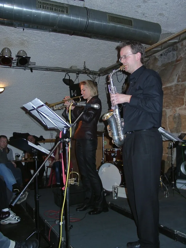 Ulli Jünemann zusammen mit Jazz Trompeterin Ingrid Jensen