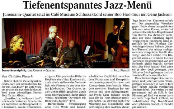 Press review of Ulli Jünemann Quartet